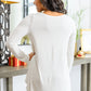 Basics Are Best Long Sleeve V-Neck Top in Bone
