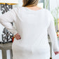 Basics Are Best Long Sleeve V-Neck Top in Bone