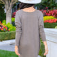 Be True Cowl Neck Knit Mini Dress In Cocoa