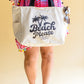 Beach Please Zippered Tote