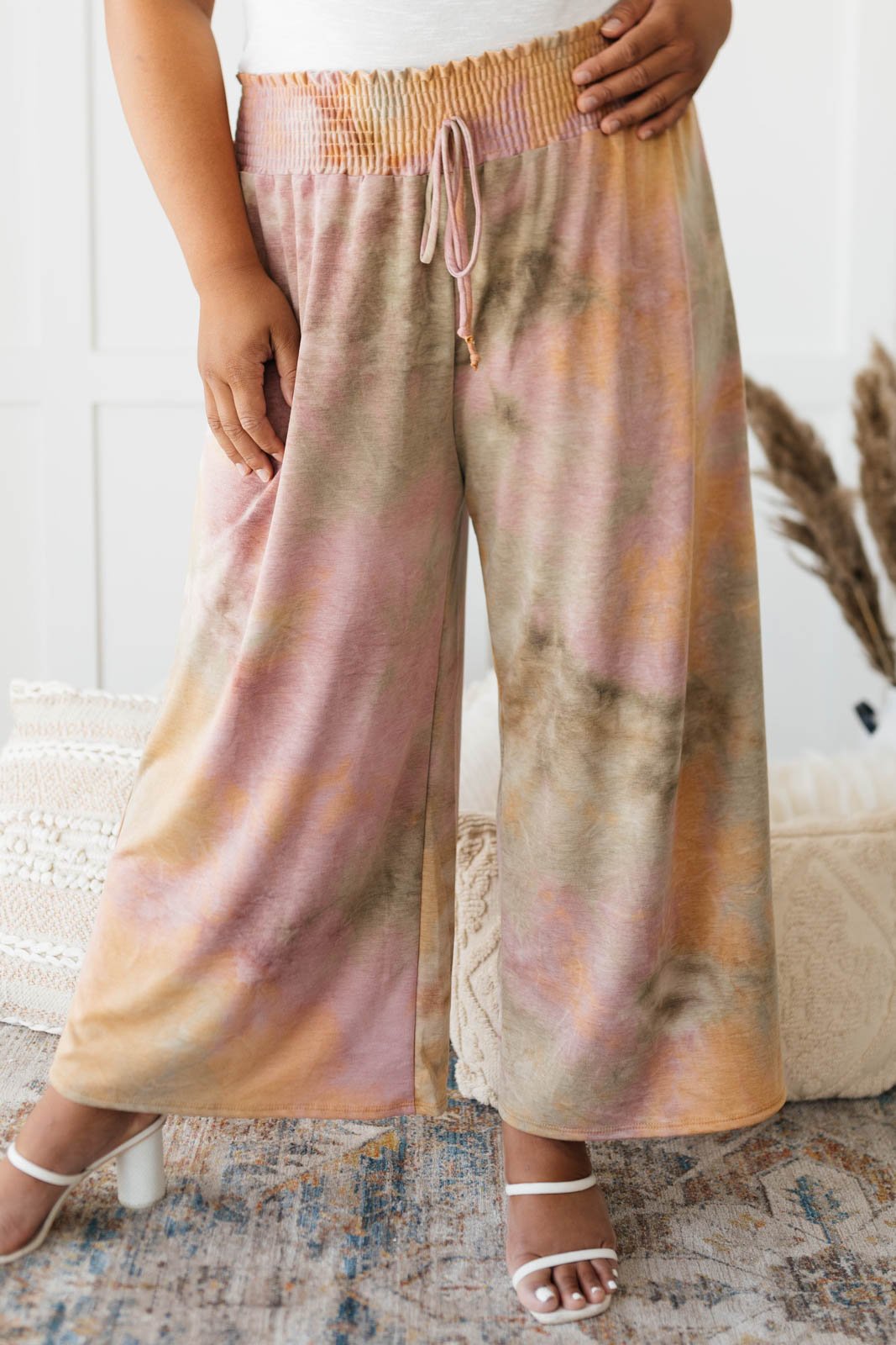 Beachy Clean Wide Leg Trousers in Mauve