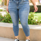 Becca Hi-Waisted Embroidered Pocket Relaxed Jeans