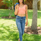 Becca Hi-Waisted Embroidered Pocket Relaxed Jeans