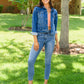 Becca Hi-Waisted Embroidered Pocket Relaxed Jeans