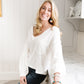 Bellissimo Draped V-neck Sweater