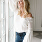 Bellissimo Draped V-neck Sweater