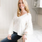 Bellissimo Draped V-neck Sweater
