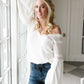 Bellissimo Draped V-neck Sweater