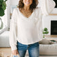 Bellissimo Draped V-neck Sweater