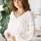 Bellissimo Draped V-neck Sweater