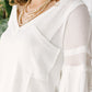 Bellissimo Draped V-neck Sweater