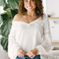 Bellissimo Draped V-neck Sweater