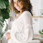 Bellissimo Draped V-neck Sweater
