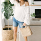 Bellissimo Draped V-neck Sweater