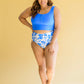 Bermuda Button Up Swim Top and Floral Swim Bottoms