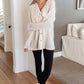 Best Case Scenario Hooded Pullover in Ecru