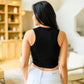 Best Friends Cropped Tank in Black