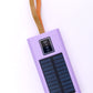 Best Life Solar Powered Portable Charger in Purple