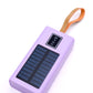 Best Life Solar Powered Portable Charger in Purple