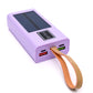 Best Life Solar Powered Portable Charger in Purple