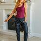 Casual But Cool Tank in Burgundy