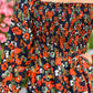 Bet On It Shirred Long Sleeve Floral Dress