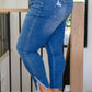 Judy Blue Frayed Hem Detail Skinny Jeans