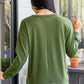 Beyond The Pines Graphic Long Sleeve Top In Green