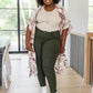 Mid Rise Billie Skinny Jeans - Olive