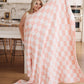 Penny Blanket Single Cuddle Size in Pink Check