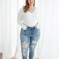 Judy Blue Bleach Splash Destroyed Skinnies