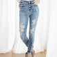 Judy Blue Bleach Splash Destroyed Skinnies