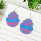 PREORDER: Blooming Floral Happy Easter Egg Dangle Earrings in Two Colors