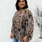 Blossom Bliss Top in Black