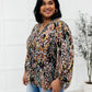 RACK SALE Blossom Bliss Top in Black - MEDIUM