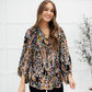 RACK SALE Blossom Bliss Top in Black - MEDIUM