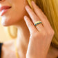Mariana Hand Crafted Blue Cross Ring