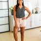 Judy Blue Mid Rise Cut Off Blush Shorts