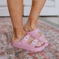 Boardwalk EVA Double Strap Platform Sandals in Rose
