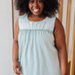 Boho Baby Doll Tank in Sea Foam
