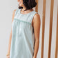 Boho Baby Doll Tank in Sea Foam