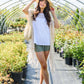 Boho Baby Doll Tank in White