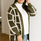 Bold Lines Cardigan in Olive