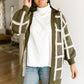 Bold Lines Cardigan in Olive