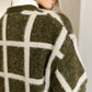 Bold Lines Cardigan in Olive