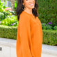 Bop To The Top Puff Sleeve Blouse In Caramel