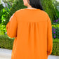 Bop To The Top Puff Sleeve Blouse In Caramel