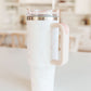 Boss Babe 40 oz Stainless Steel Tumbler in Marbled Mauve