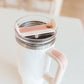 Boss Babe 40 oz Stainless Steel Tumbler in Marbled Mauve