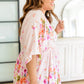 Bouquet a Day Floral Peplum Top
